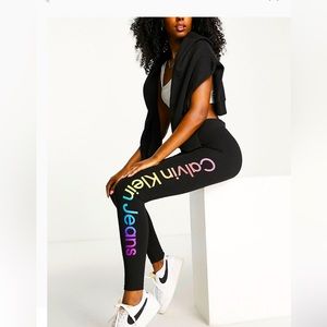 NWT Calvin Klein x Pride ombre logo high waist full length legging SOLD OUT